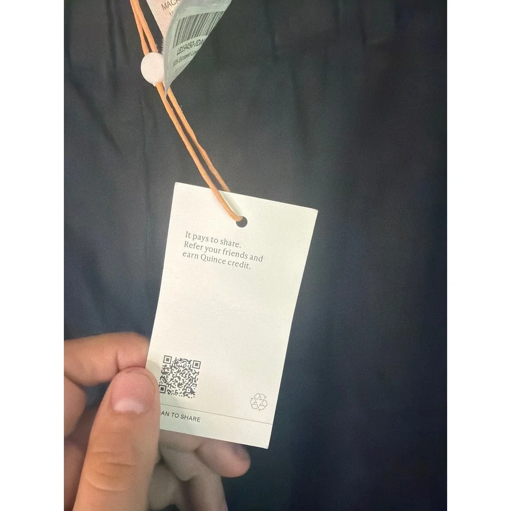 Quince‎ Black 100% European Linen Elastic Waist Pants XL NWT